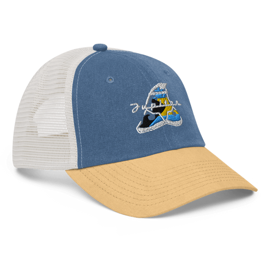 Jupiter Bahamas Embroidered Hat | Blue & Yellow