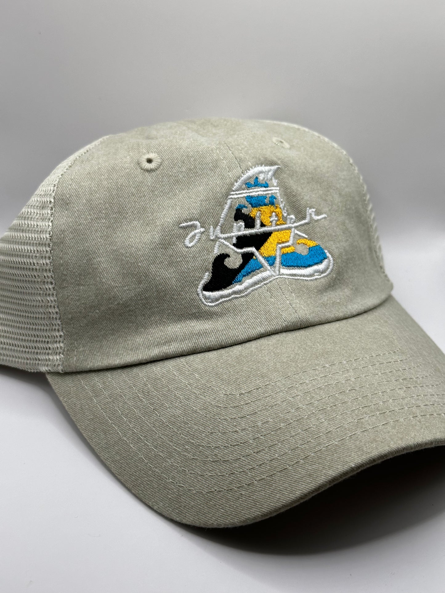 Jupiter Bahamas Embroidered Hat | Stone